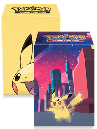 Pokémon kartīšu iepakojums ar Pikachu, ideāls kolekcionēšanai.