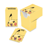 DECK Box® ar Pikachu attēlu, ideāli piemērots Pokémon kolekcionāriem.